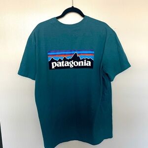 Blue XL Regular Fit Mens Patagonia Tshirt
